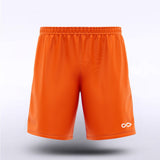 Men Custom Shorts for Team Fluorescent Orange