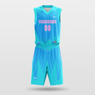 Blue Custom Basketball Uniform