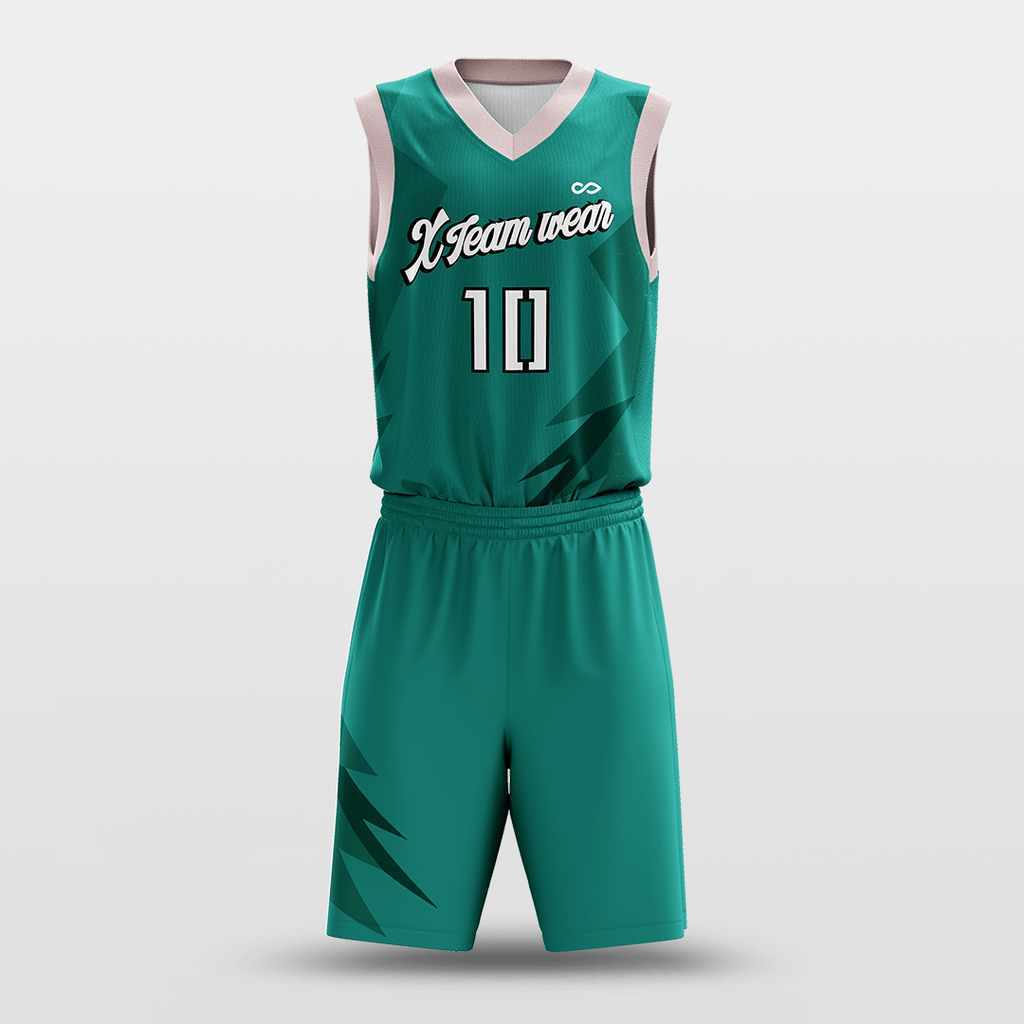 Green Custom Classic2 Basketball Uniform