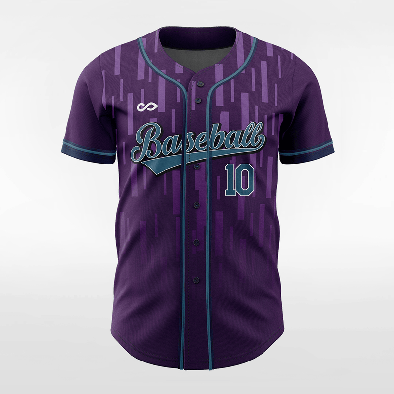 Pixel Fire-Custom Sublimated Button Down Baseball Jersey-XTeamwear