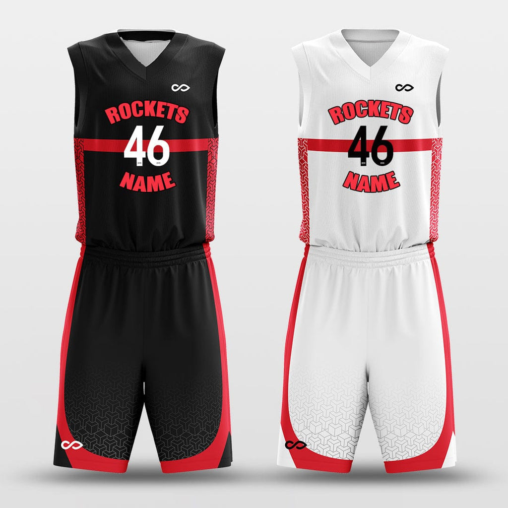 White and Black Basketball Uniforms