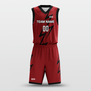 Red Thunder Customized Basketball Set