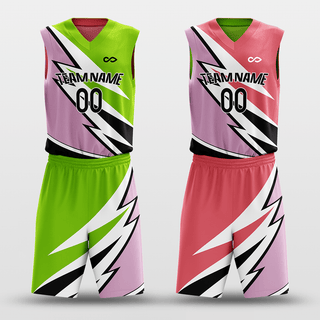 Pink&Green Windstorm Basketball Set Design