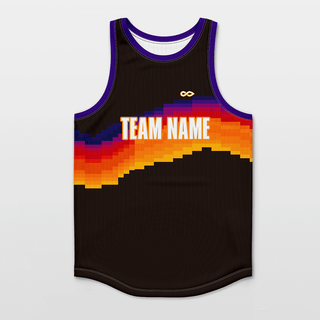 Sun Fire Customized Basketball Jersey