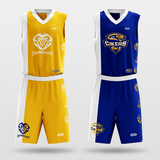 Yellow&Blue Tai Chi Basketball Set Design