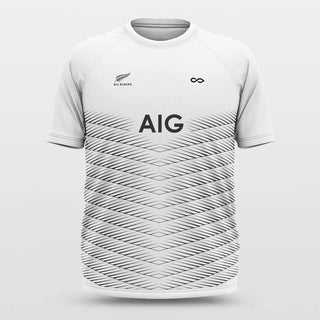 White Stripe Soccer Jerseys