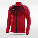 Red Embrace Mirror Full-Zip Jacket Design