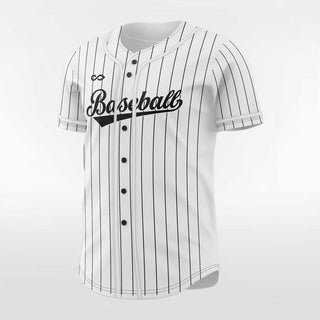 White Plaid Men Baseball Jersey