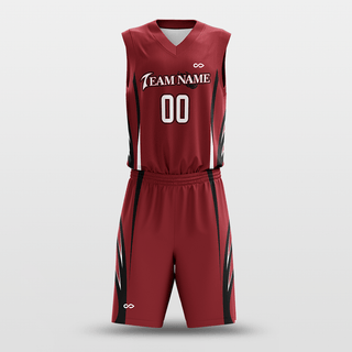 Red Custom Spread Wings Basketball Uniform