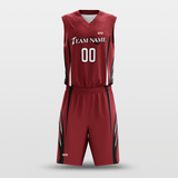Red Custom Spread Wings Basketball Uniform