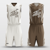 Coffee - Customized Reversible Sublimated Basketball Uniforms