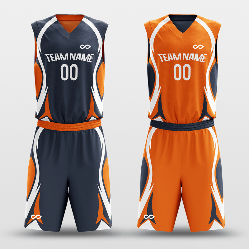 Custom Orange Crush Men’s Basketball Uniform - BTX Sports