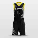 Black Custom Classic2 Basketball Uniform