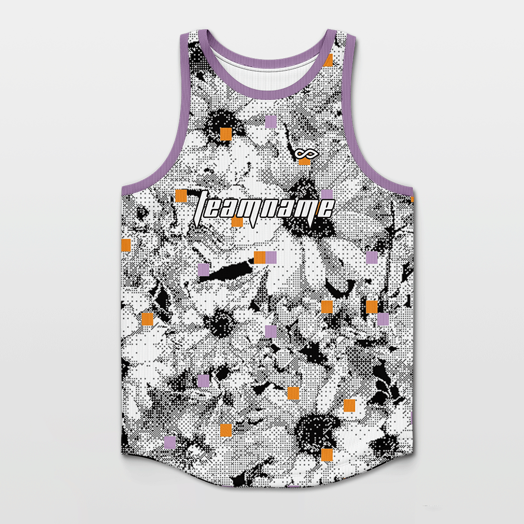 Floral basketball jersey on sale