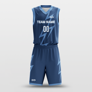 Blue Thunder Sublimated Basketball Set