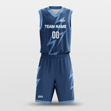 Blue Thunder Sublimated Basketball Set
