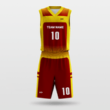 Classic10 Sublimated Basketball Set Red