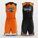 Custom Sublimation Printing Basketball Set Orange and Black