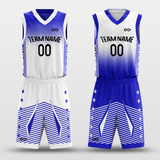 Blue and White Basketball Jersey Kit