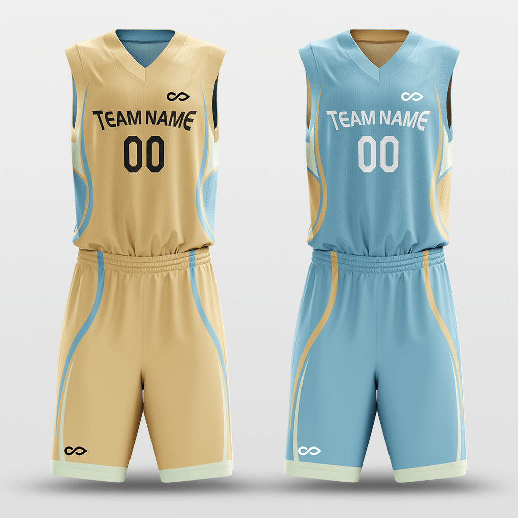 Blue Sky - Custom Reversible Sublimated Basketball Jersey Set-XTeamwear