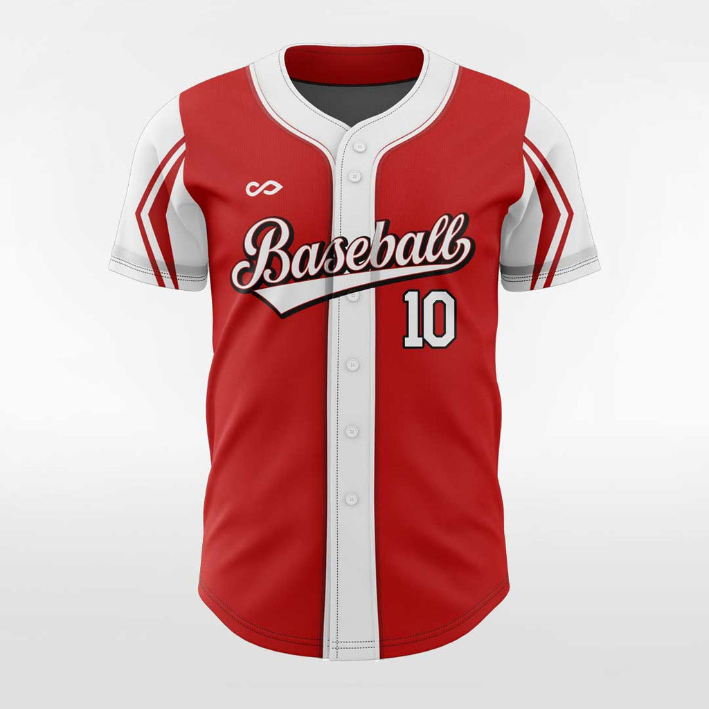 Red&White Custom Baseball Jersey