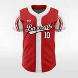 Red&White Custom Baseball Jersey