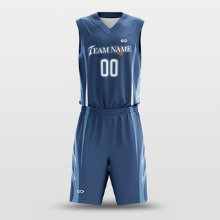 Navy Custom Spread Wings Basketball Uniform