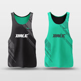 reversible jersey black and green
