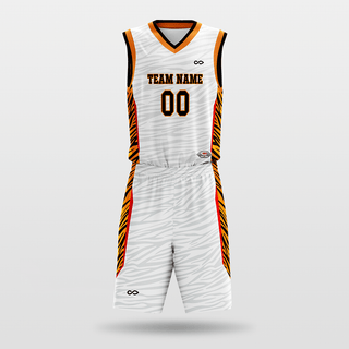 Tiger stripes Custom Sublimated Basketball Set