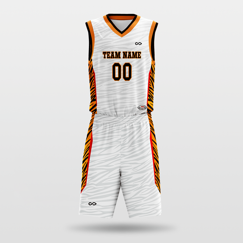 Tiger stripes - Customized Sublimated Basketball Set Design-XTeamwear
