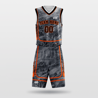 Cement Custom Sublimated Basketball Set