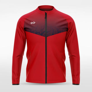 Red Historic Babylon Full-Zip Jacket Design