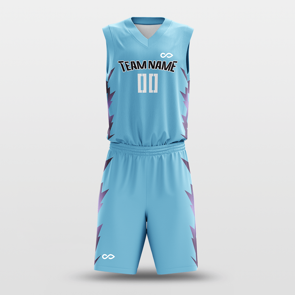 Blue Spark Custom Sublimated Basketball Set