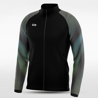 Black Embrace Aurora Customized Full-Zip Jacket Design