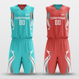 Mint&Pink Custom Reversible Basketball Set