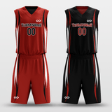 Black&Red Custom Reversible Basketball Set