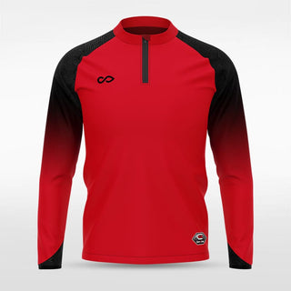 Red Historic Maya Sublimated 1/4 Zip Top