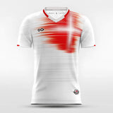 White & Red Team Denmark Soccer Jersey