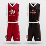Red&Black Tai Chi Basketball Set for Team