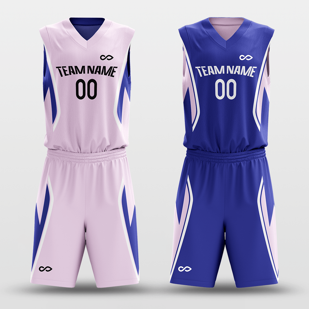 Pink & Purple Custom Reversible Basketball Set
