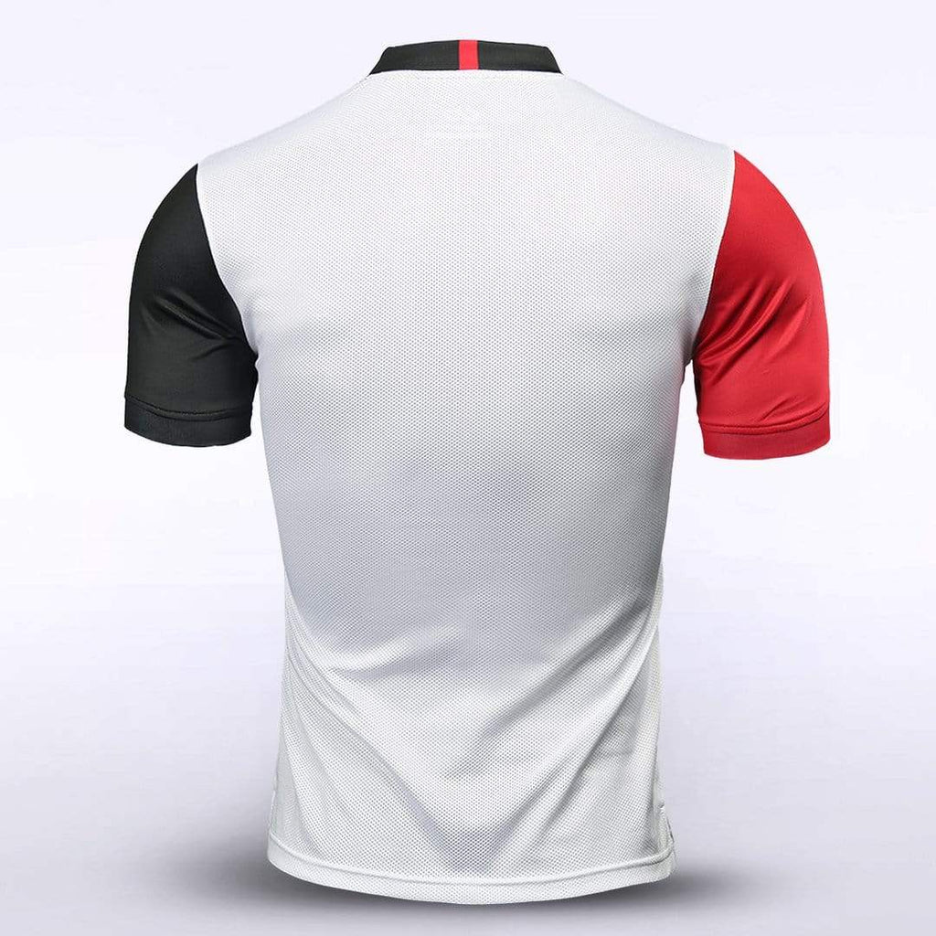 Red & White Men's Team Soccer Jersey Design