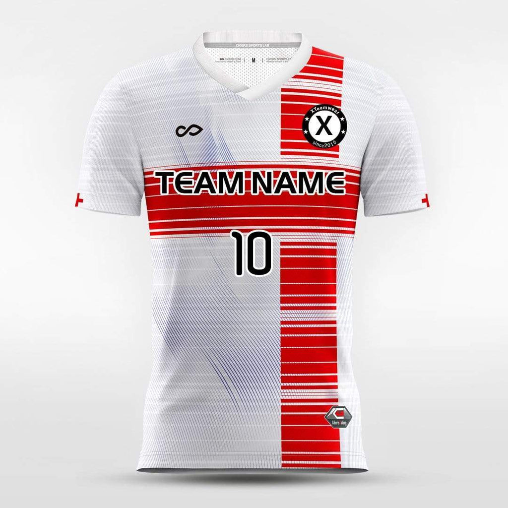 Team England Customized Men's Soccer Jersey