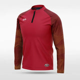 Red Embrace Orbit Sublimated 1/4 Zip Top
