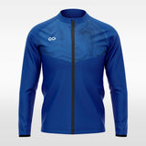 Yin and Yang Customized Full-Zip Jacket Design Blue
