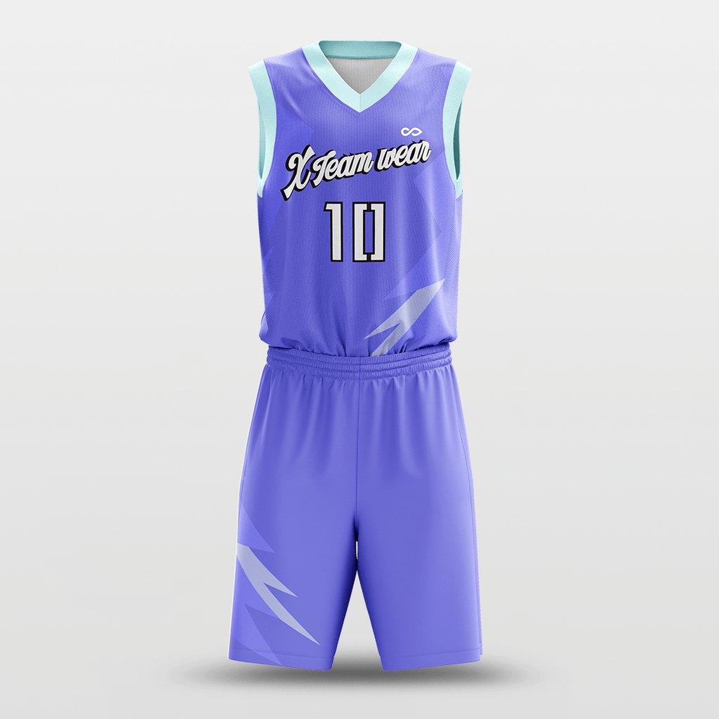 Purple Custom Classic2 Basketball Uniform