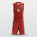 Red Spark Custom Sublimated Basketball Set