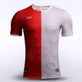 Red&White Custom Sublimated Soccer Jersey Design