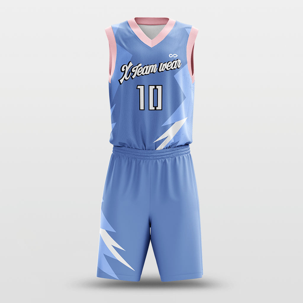 Blue Custom Classic2 Basketball Uniform