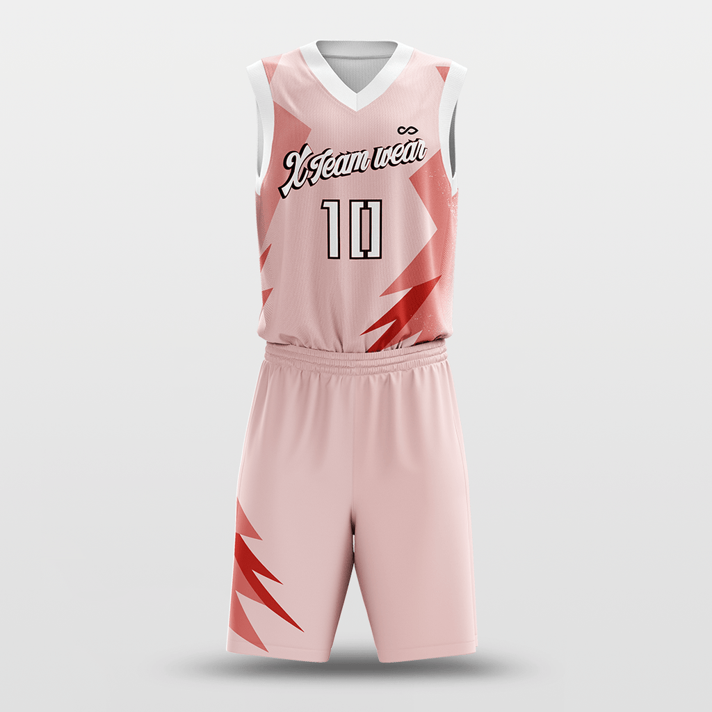 Pink Custom Classic2 Basketball Uniform