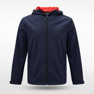 Navy Blue Dragon Vein Winter Jacket Online